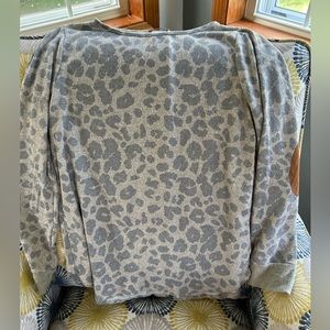 Pink Clover Cheetah Print Sweater